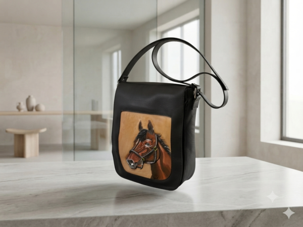 Gemini_Generated_Image_8oj4zc8oj4zc8oj4 Bolso Cruzado de Cuero con Caballo Repujado a Mano Unico