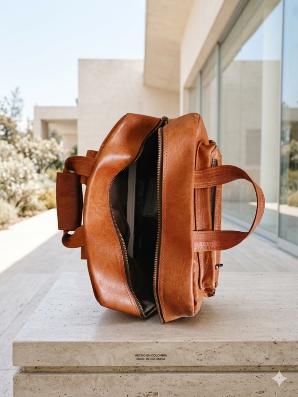Gemini_Generated_Image_de1eekde1eekde1e Morral Ejecutivo de Cuero Garantizado con Múltiples Bolsillos